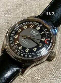 オリス　ポインターデイト　30m 302-7285B　手巻きメンズ腕時計　稼働