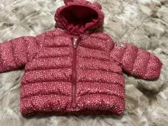 【美品】baby GAP 花柄　ダウンコート　0-6ヶ月 60センチ　クマ耳