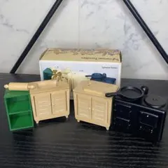 【シルバニアファミリー】調理台セット 1985年製