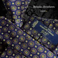 Brooks Brothers ネクタイ ネイビー 小紋柄 パターン柄 光沢