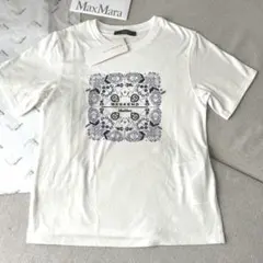 新品 MaxMara WEEKEND バンダナ柄 Tシャツ ホワイトのサムネイル