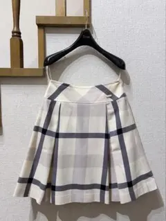 ブルーレーベルクレストブリッジ　ウールチェック柄　スカート