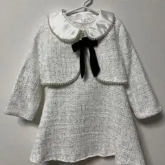 ワンピース　ジャケット　フォーマル　120 白