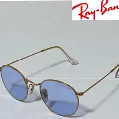 Ray Ban サングラスRB3447クラシック ラウンドメタル　ライトブルー