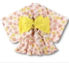 花柄　浴衣　女の子　ワンピース　帯付き　3点セット　100 ブランシェス