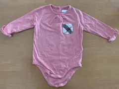 BURBERRY ピンク 長袖ロンパース 6M