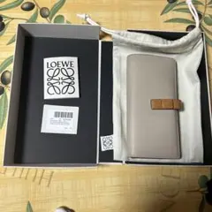 希少✨付属品完備✨ロエベ長財布 ラージバーティカルウォレット バイカラー