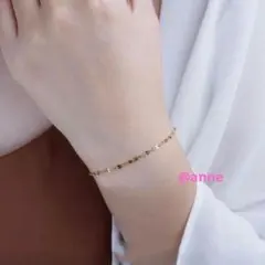 ブレスレット ペタルチェーン 新品 サージカルステンレス ピンクゴールド