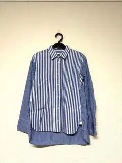 UNIQLO +J 青白ストライプ 長袖シャツ