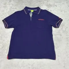 adidas アディダス ポロシャツ 刺繍ロゴ 古着　スポーツウェアLサイズ