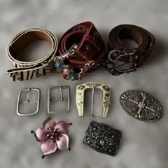 レザーベルトとバックルセット