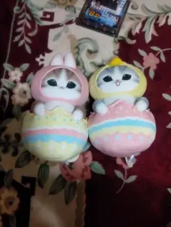 モフサンド　mofusand うさぎ　イースターにゃん BIGぬいぐるみコンプ