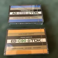 未開封　TDK カセットテープ AD-C120 ED-C90 2本セット