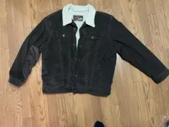 OLDNAVYコーデュロイ ボアジャケット ダークブラウン