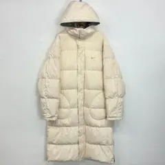 NIKE ロングダウンコート ベンチコート アイボリー メンズ XL