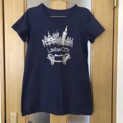 ベルメゾン　千趣会　トップス　半袖Tシャツ チュニック丈　綿　ロンドンシティのサムネイル