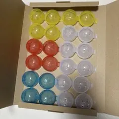 空カプセル 小さめ 12個 4.5センチ　工作素材　ハンドメイド　ノンセパレート