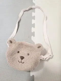 991*ジェラートピケ　くまさんポシェット