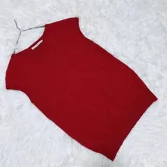 『ルカレディラックルカ』 フレンチスリーブニット カシミヤ混 綺麗め 差し色