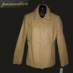 【極美品】CARA フジコウ　ラムレザーコート　ライナー付　ベルト　ベージュ 極美品】CARA フジコウ ラムレザーコート ライナー付 ベルト