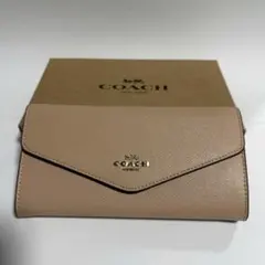 コーチ 長財布 CU158 レザー フラップ