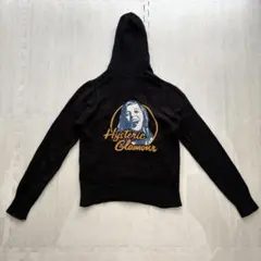 HYSTERIC GLAMOUR ヒスガール 刺繍 綿 麻 パーカー ショート丈