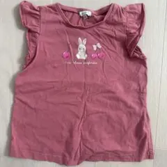 any FAM ピンク うさぎ さくらんぼ Tシャツ 120cmのサムネイル