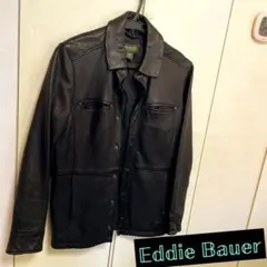 美品　　vintage Eddie Bauer 黒 レザージャケット
