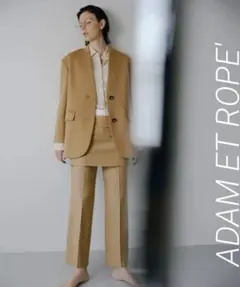 ADAM ET ROPE' FEMME ミニスカートレイヤードスラックス