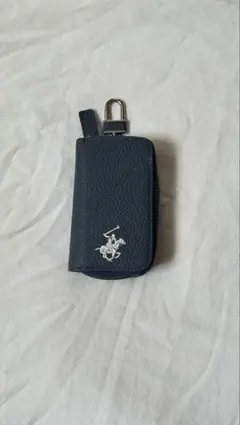 ポロ・ラルフ・ローレン ネイビー レザーキーケース