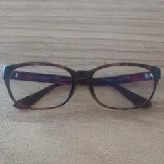 ぶん様限定✮JINS ブラウン 長方形メガネ 度なし