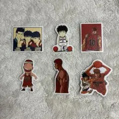 スラムダンク　シール　ダイカットステッカー　アニメ　キャラクター　6枚セット