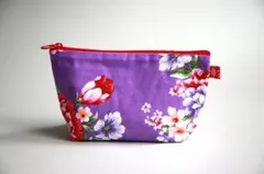 台湾花布ポーチ