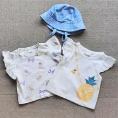 ベビー服70cm Tシャツと帽子セット