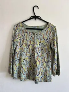 ホコモモラ　花柄 コットントップス　40