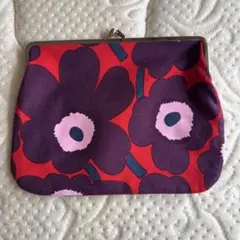 marimekko がま口ポーチ