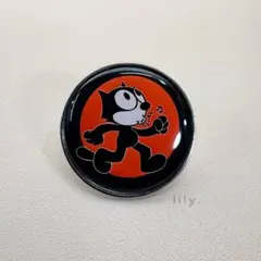 【ピンバッジ】フィリックス・ザ・キャット ★ Felix 口笛