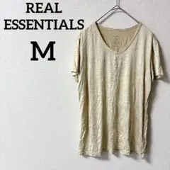 REAL ESSENTIALS 【M】ベージュ 半袖 Tシャツ レディース 夏