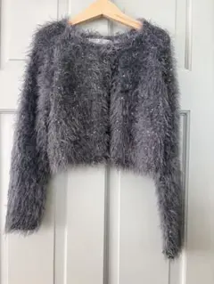 ZARA GIRL'S グレー カーディガン ボレロ 128cm