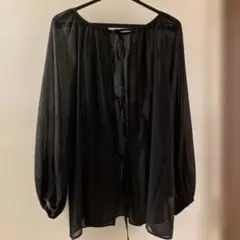 ハニーズ　C.O.L.Z.Aシアーブラック 長袖シャツ M