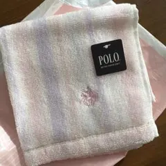 Polo ストライプタオルハンカチ
