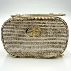 Diorノベルティ　ポーチ　ゴールド メタリックポーチ 星型チャーム付き