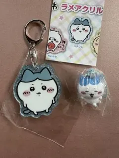 ちいかわ ラメアクリルキーホルダー5 ハチワレセット