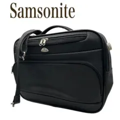 【美品】サムソナイト 2WAY ビジネスバッグ 46cm キャリーオン対応 鍵付
