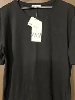 ZARA クルーネック Tシャツ ブラック 新品のサムネイル