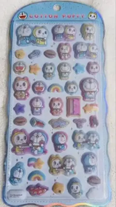 新品☆正規品コットンパフィードラえもん ボンボンドロップシールうるちゅるシール