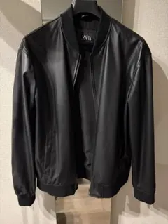 ZARA フェイクレザー ボンバージャケット size XL