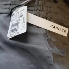 Radiate キュプラ100%　パンツ　新品タグ付き　グレー　M