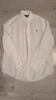 【極美品】POLO RALPH LAUREN リネンシャツ ホワイト Mのサムネイル