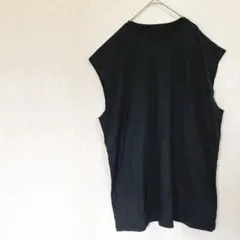 ✨️即日発送✨️ブラック ノースリーブ トップス 黒 メンズ